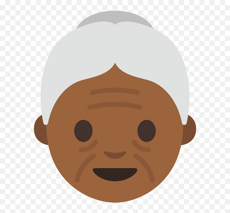Old Woman Emoji Clipart Free Download Transparent Png - Idosa Morena Png,Brown Girl Emoji