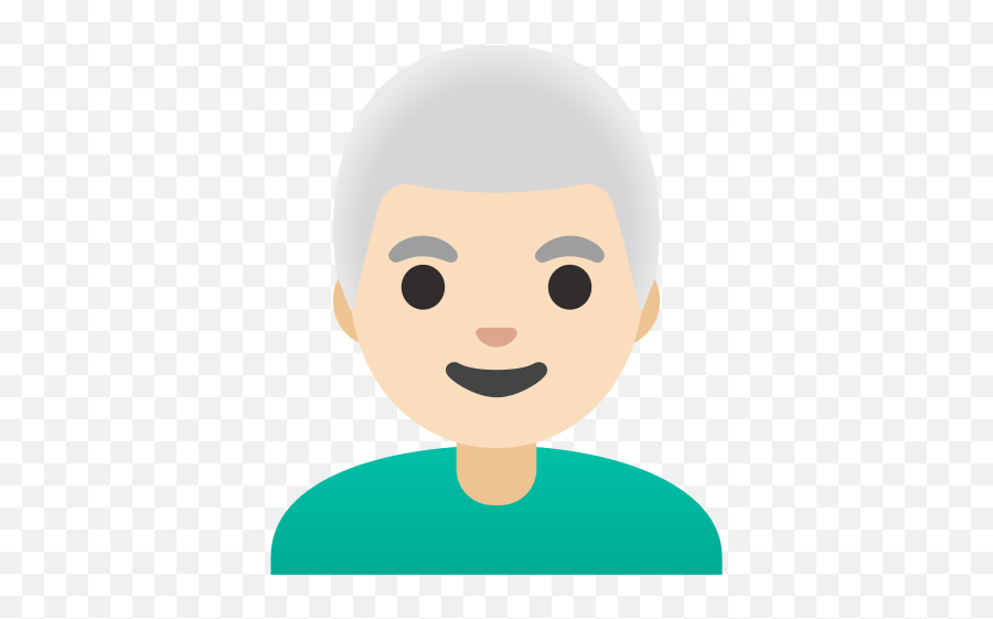 👨‍🦳 Man: White Hair Emoji - EmojiTerra - wide 9