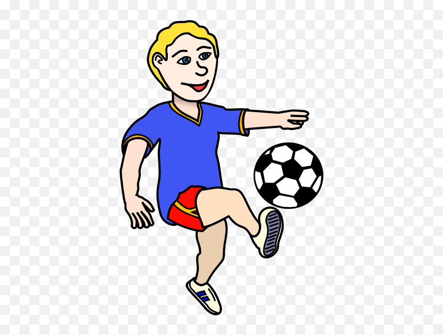 Mean Football Player Clipart Free - Kick Clipart Black And White Emoji,Football Player Emoji
