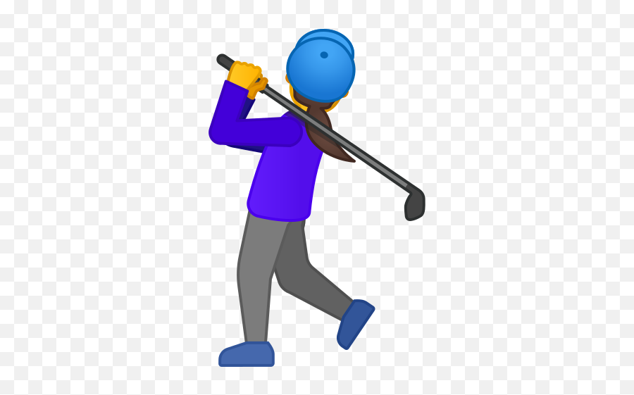 Woman Golfing Emoji - Golf Emoji,Swing Emoji