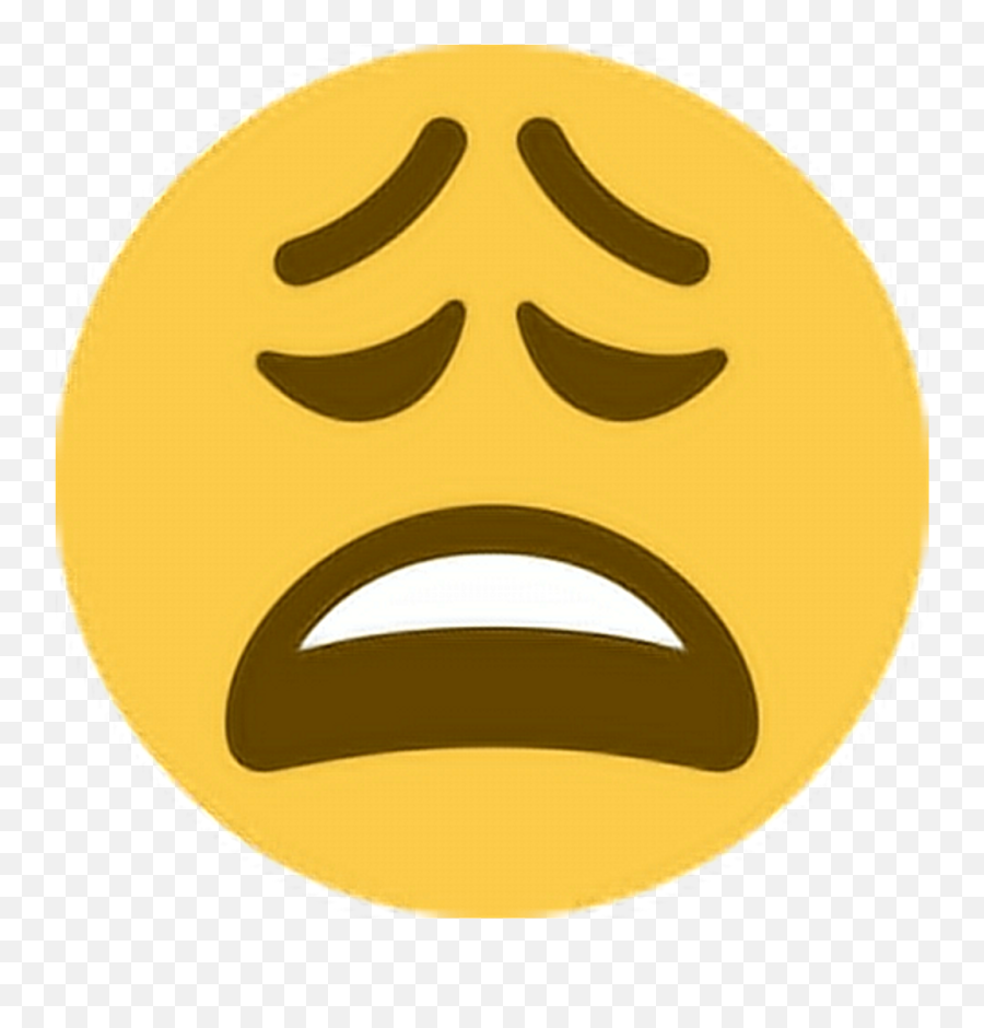 Upset Emoji Png Picture - Weary Emoji Twitter,Unhappy Emoji