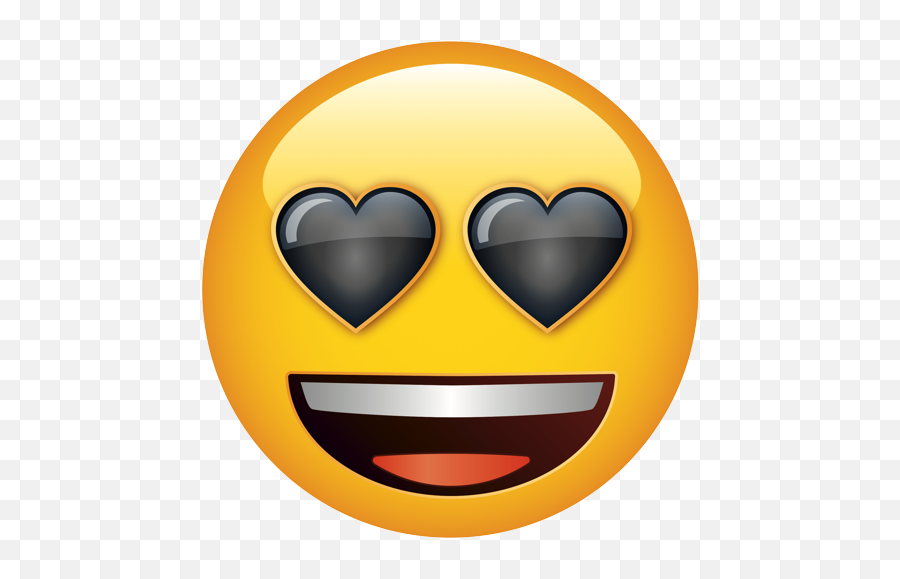 Emoji - Black Heart Eyes Emoji,Eye Emoji