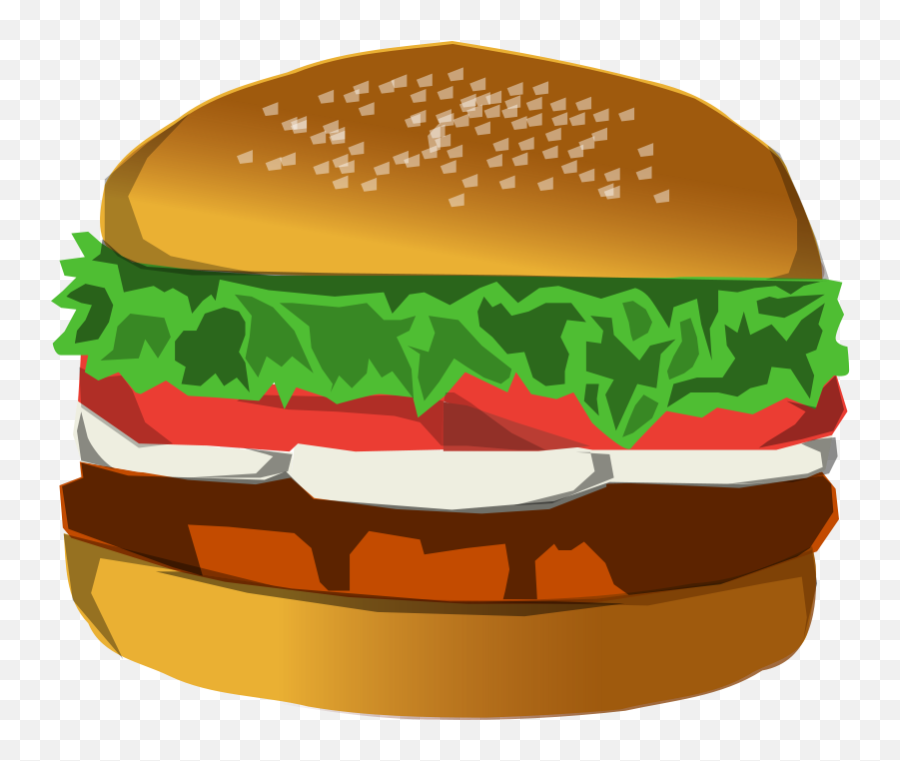 Foods Clipart Hamburger Foods Hamburger Transparent Free - Burger Bun Clip Art Emoji,Google Cheeseburger Emoji