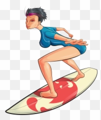 Surfing - Clipart Png Emoji