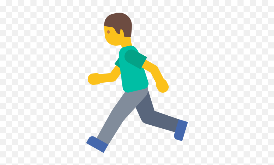 Person Running Emoji - Walking Emoji Png,Road Runner Emoji