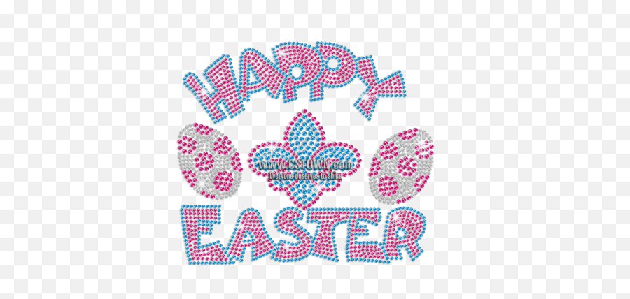 Happy Easter Eggs Fleur De Lis Iron - Illustration Emoji,Fleur De Lis Emoji