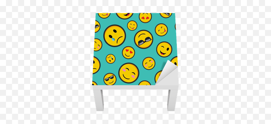 Cute Emoji Designs Seamless Pattern Lack Table Veneer Pixers - Emojis Pattern Png,Table Emoji