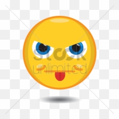 Smiley With Tongue Sticking Out Vector Image - Emoji