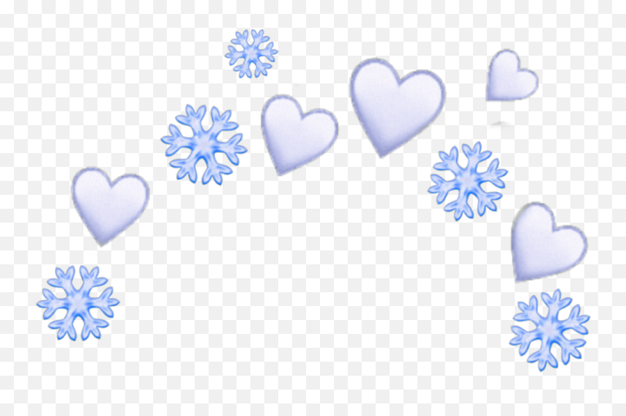 Snow Snowflakes Winter December Sticker - Snowflake Emoji Crown Transparent,Snow Emoji Png