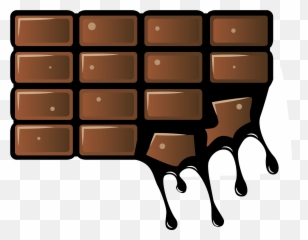 Chocolate Clipart - Bar Melting Emoji
