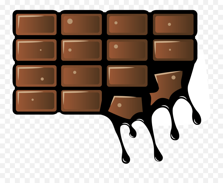 Chocolate Clipart - Chocolate Bar Melting Clipart Emoji,Chocolate Bar Emoji