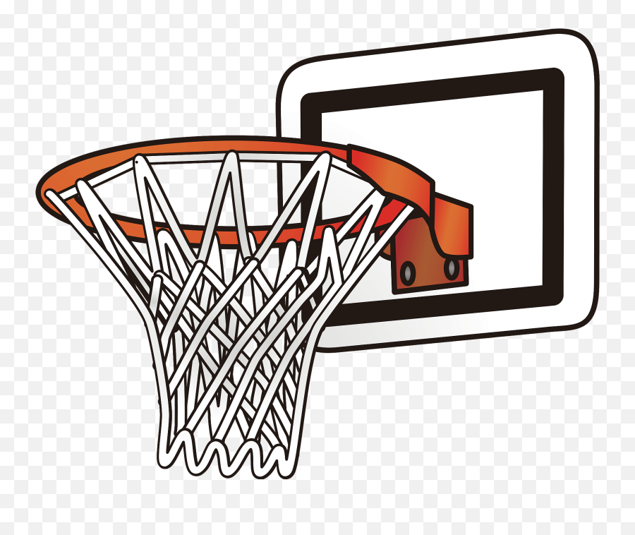 Basketball Backboard Rim And Net - Animated Basketball Hoop Png Emoji,Basketball Hoop Emoji
