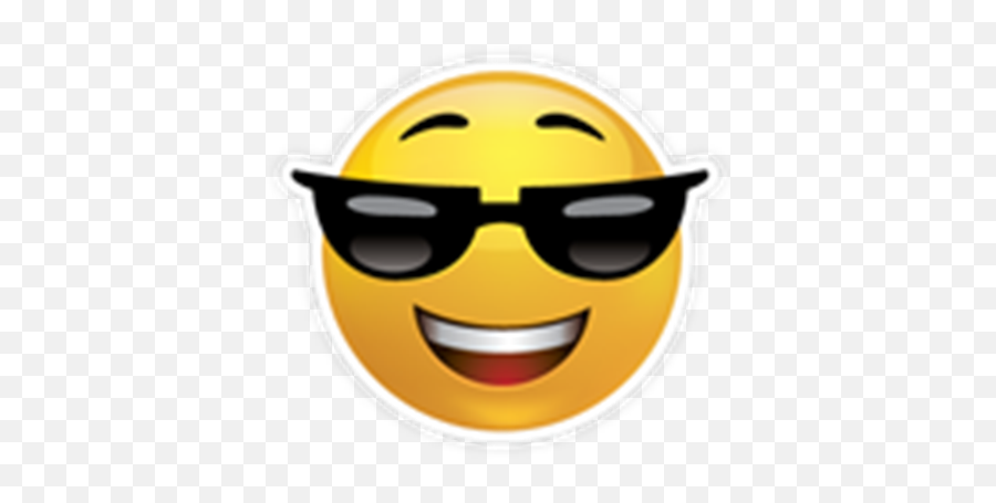 Cool - Emoji Sticker,Cool Glasses Emoji