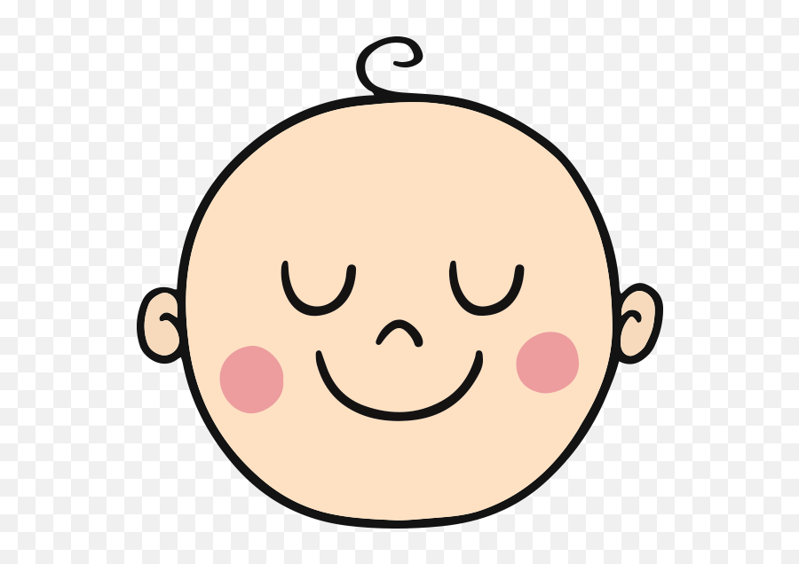 Baby Emoji - Cartoon Baby Head Drawing,Black Baby Emoji
