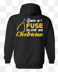 Save A fuse Blow Electrician Hoodie - Hooded Emoji