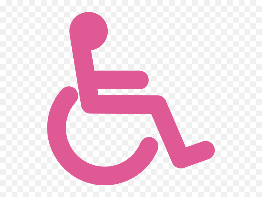 Pink Clipart Wheelchair Pink - No Disabled Sign Png Emoji,Wheel Chair Emoji
