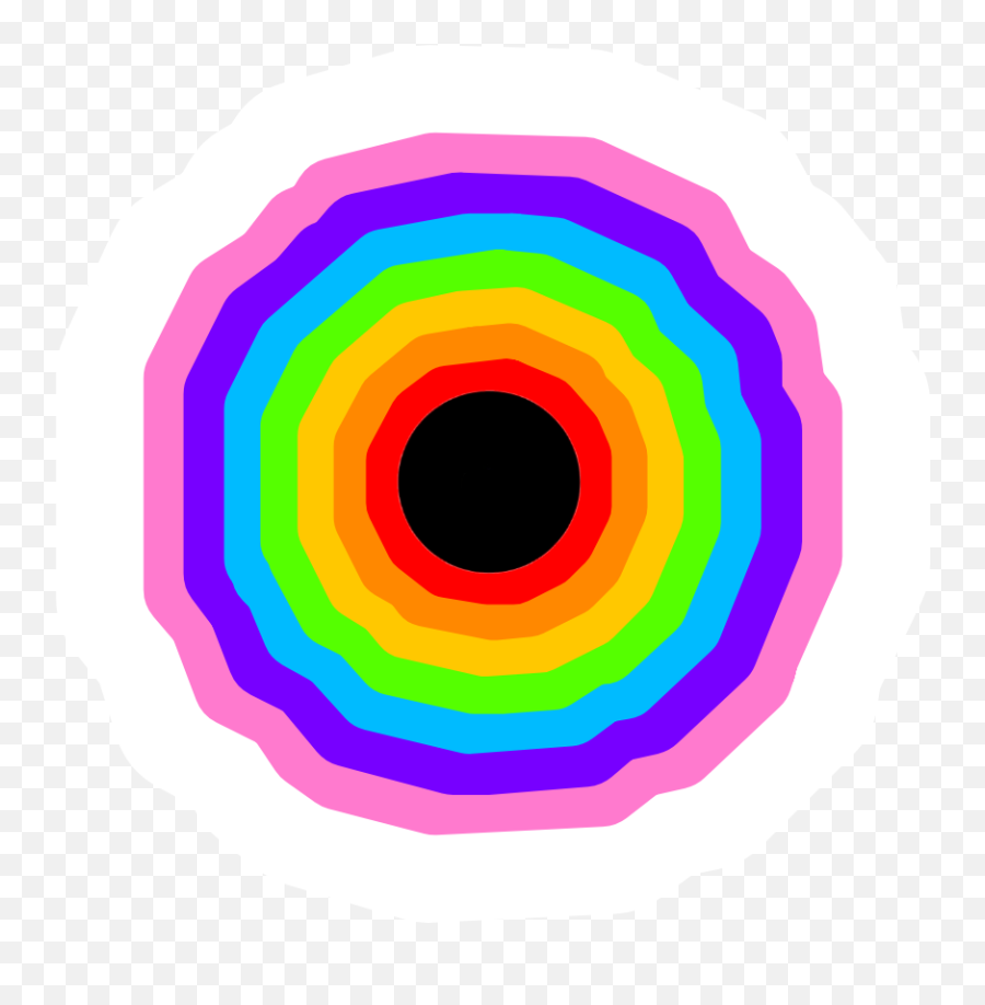 Black Hole Wormhole Rainbow Colors - Circle Emoji,Black Hole Emoji
