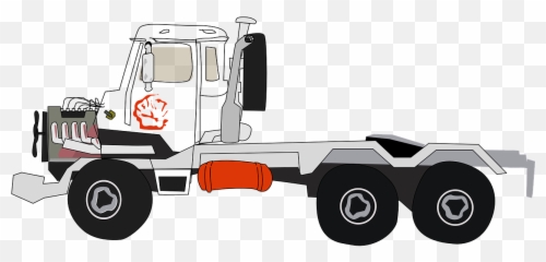 Truck Tractor Trailer Big Rig Flatbed - 6 Wheel Truck Clipart Emoji,Firetruck Emoji