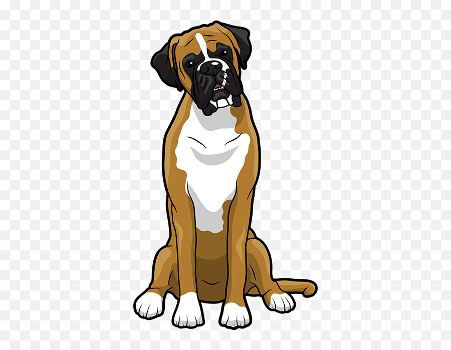 Boxermoji - Boxer Dog Clipart Png Emoji,Boxer Dog Emoji
