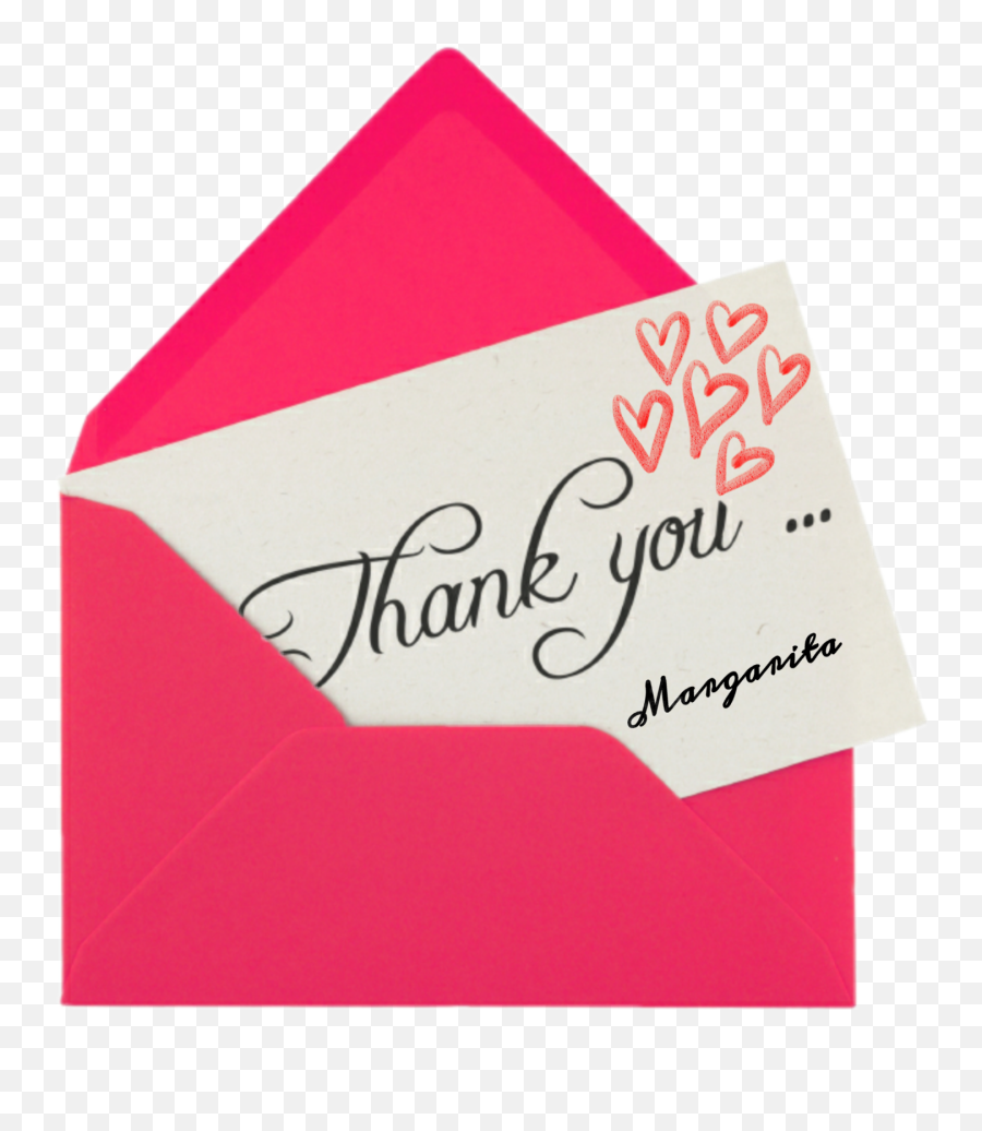 Thankyou Envelope Hearts Margarita - Thank You Note Png Emoji,Red Envelope Emoji