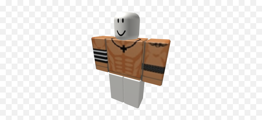 Six Pack Abs With A Chain - Roblox Steve Clothes Emoji,Abs Emoji