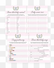 Baby Shower Games Pack Printables - Emoji Free