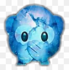 Blue Monkey Galaxy Star Emoji Black White Freetoedit - Galaxy Cute Monkey Emoji,Star Eye Emoji
