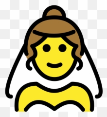 Bride With Veil - Clip Art Emoji,Bride Emoji