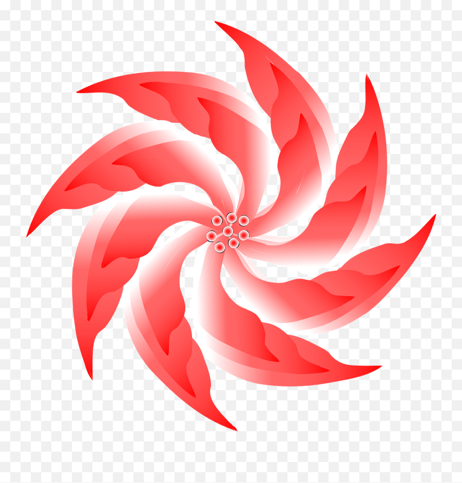 Flower Red Blossom Bloom Spiral - Illustration Emoji,Sakura Blossom Emoji