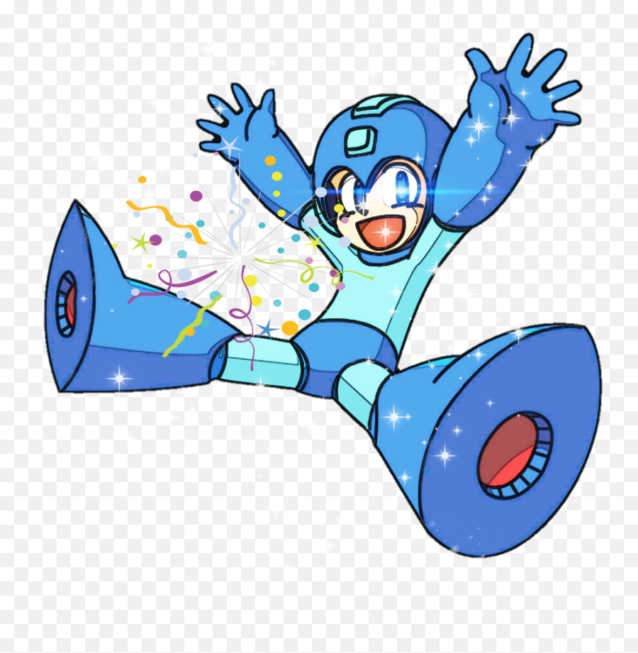Happyness Megaman Firstpicsart - Mega Man Rock Emoji,Mega Man Emoji