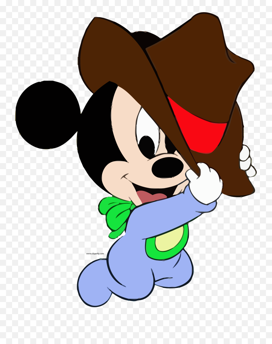Cowboy Hat Wallpaper Clipart Png - Baby Mickey Mouse Cowboy Emoji,Cowboy Hat Emoticon