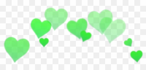 Green Hearts Transparent Png Clipart - Heart Crown Png Green Emoji,Green Heart Emoji Png