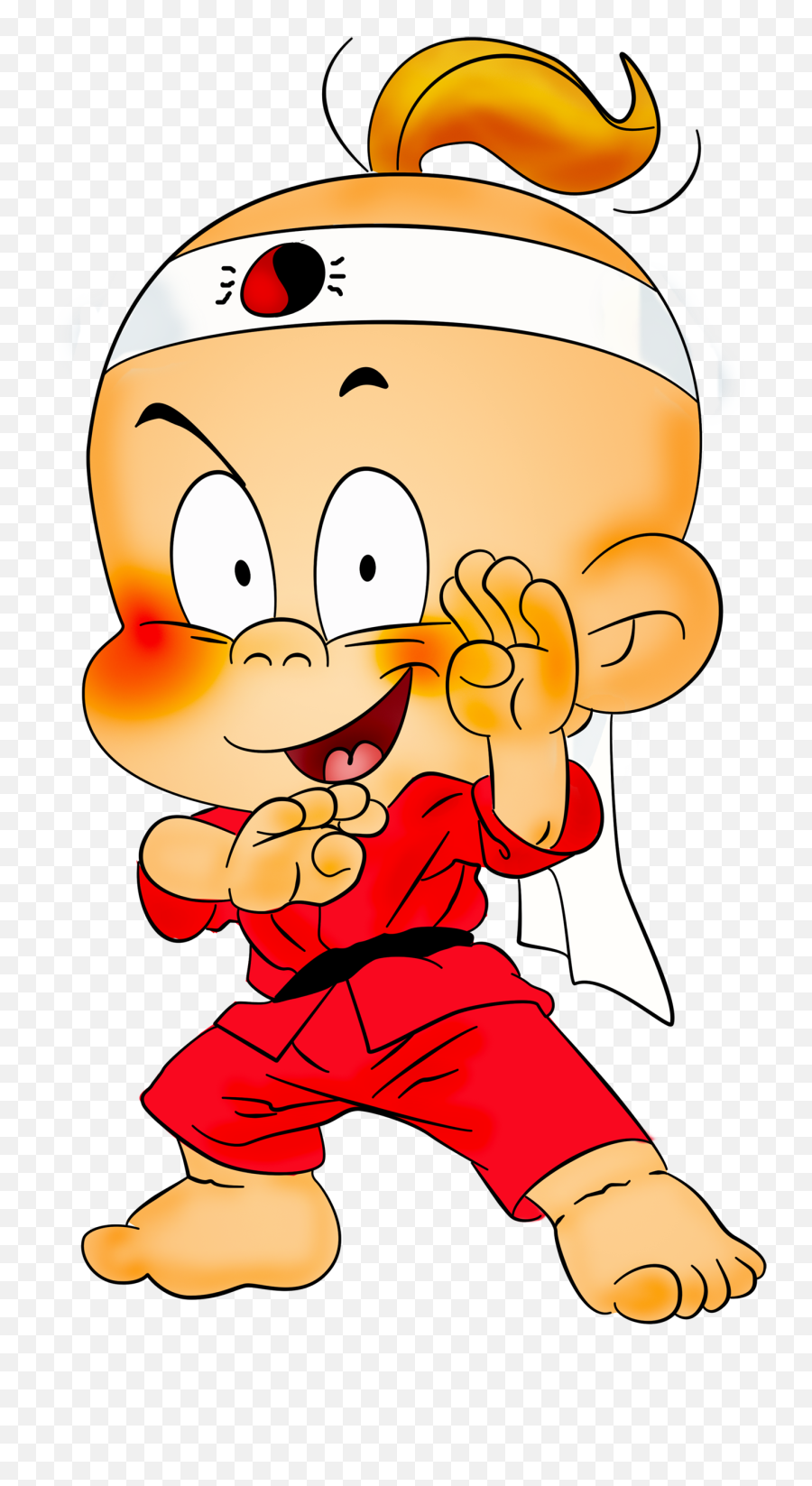 Karate Boy Cartoon Free Clipart - Karate Baby Cartoon Emoji,Karate Emoji