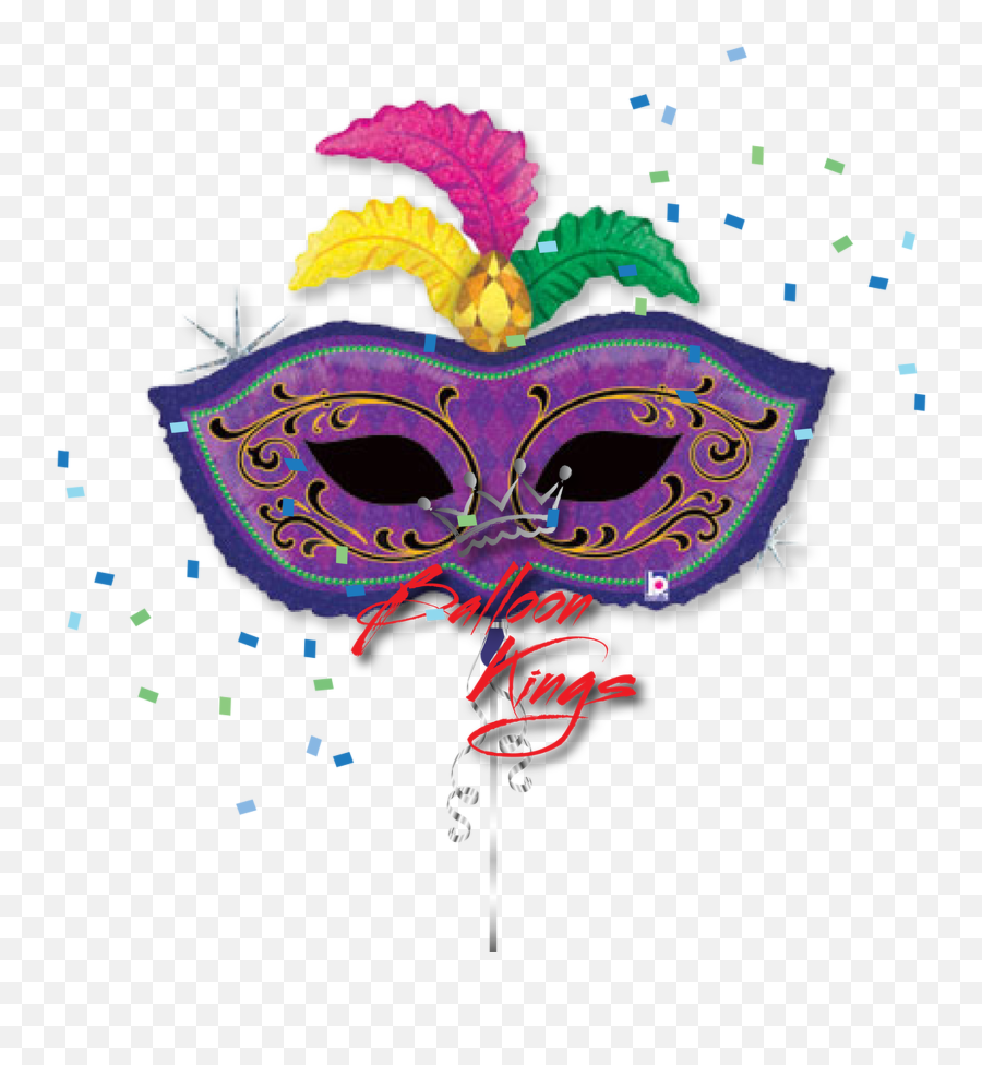 Mardi Gras Feather Mask - Mardi Gras Transparent Background Emoji,Mardi Gras Emojis