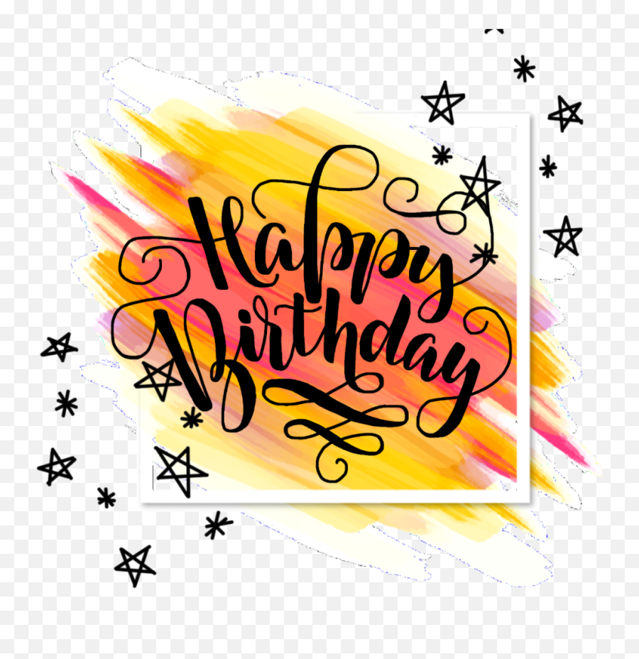 Freetoedit Happy Birthday Happybirthday - Calligraphy Emoji,1001 Stars Emoji