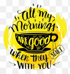 Text Emoji Stickers - Mis Mañanas Empiezan Con Un Cafe