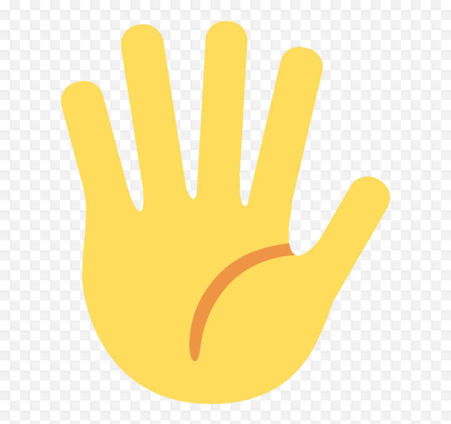Twemoji2 1f590 - Emoji Hand,Both Hands Raised Emoji