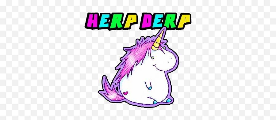 Hdu Herp Derp Unicorn - F Lets Think About This Unicorn Says Thank You Emoji,Derp Emoji