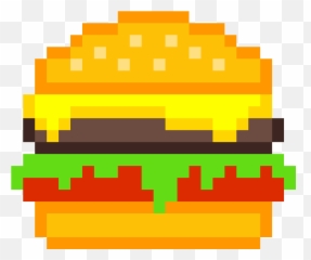 Burger Clipart - Full Size Clipart 3049252 Pinclipart Pixel Art Thunder Cloud Emoji,Cinnamon Roll Emoji