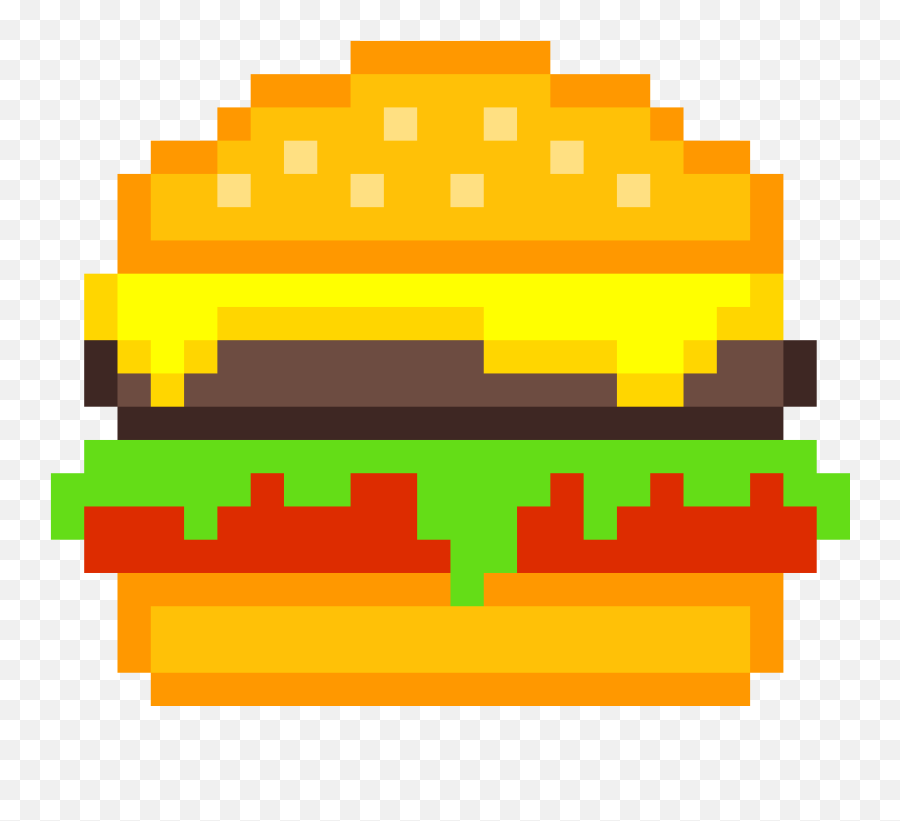 Burger Clipart - Full Size Clipart 3049252 Pinclipart Pixel Art Thunder Cloud Emoji,Cinnamon Roll Emoji