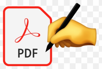 How To Sign A Pdf Document - Clip Art Emoji,Eye And Squiggly Line Emoji