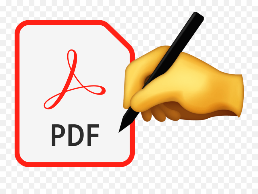 How To Sign A Pdf Document - Clip Art Emoji,Eye And Squiggly Line Emoji