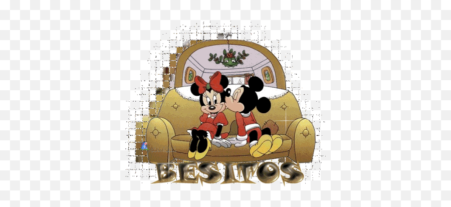 Best Animados De Besos Gifs - Mickey Mouse N Minnie Mouse Wallpaper Hd Emoji,Emoticon De Beso