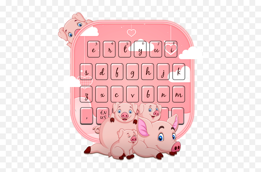Cute Piggy Family Keyboard Theme U2013 Appar På Google Play - Cartoon Emoji,Miss Piggy Emoji