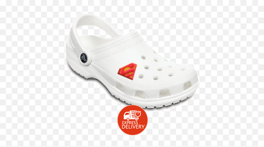 Crocs Superman Logo Jibbitz - Shoe Emoji,Shoe Emojis