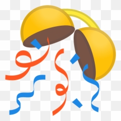 Confetti Ball Emoji Clipart - Png