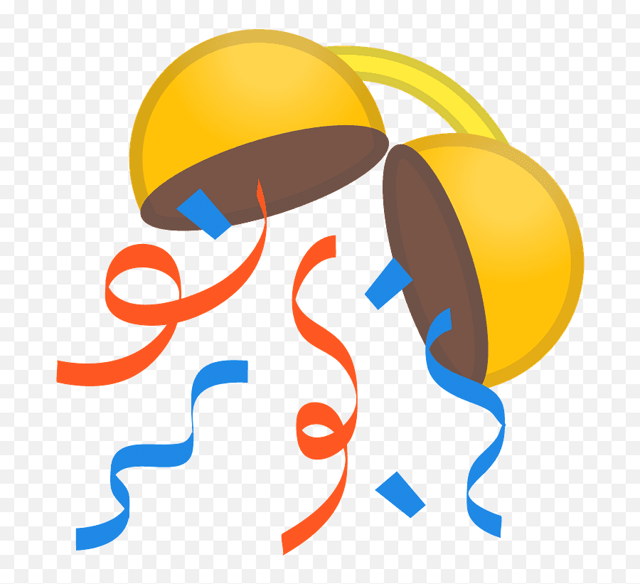 Confetti Ball Emoji Clipart - Confetti Ball Emoji Png,Popper Emoji