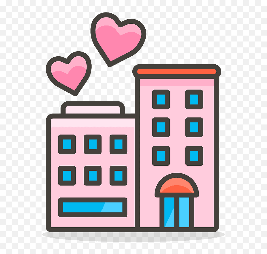 Love Hotel Emoji Clipart - Cubilete Hill,Hotel Emoji