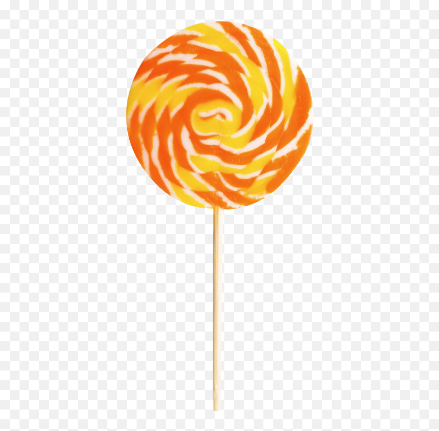 Orange Clipart Lollipop Orange Lollipop Transparent Free - Orange Swirl Lollipop Orange Emoji,Emoji Lollipops