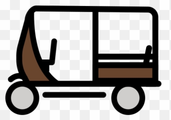 Auto Rickshaw - Clip Art Emoji